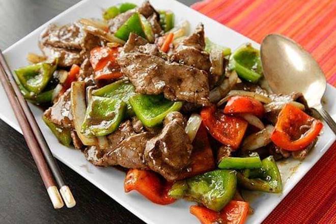 Beef vegetable in Black Bean Sauce 豉汁牛肉